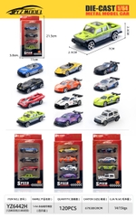 Mô Hình Xe Tổng Hợp tỉ lệ 1:64 - Cao 21cm- Ngang 11cm ( Giá 1 xe - 4 xe 1 vỉ - đặt số lượng 4 ) - Box Màu SKU : oto-YZ6442H - ( Vat : DCM473-10 )