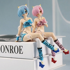 Mô Hình RE:ZERO Rem tóc hồng dáng ngồi siêu quyến rũ cao 17cm - Figure RE:ZERO - No Box - N1-K35-T1-S3