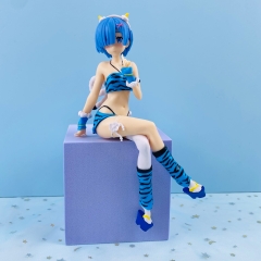 Mô Hình RE:ZERO Rem tóc xanh dáng ngồi siêu quyến rũ cao 17cm - Figure RE:ZERO - No Box - N1-K35-T1-S3