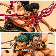 Mô Hình OnePiece Zoro  3 đầu 6 tay siêu ngầu - Cao 33cm - Figure OnePiece - Hộp màu - N1-K48-T4-S3