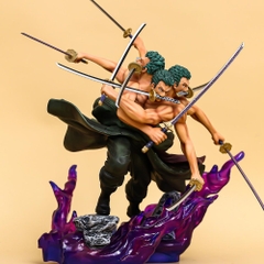 Mô Hình OnePiece Zoro  3 đầu 6 tay siêu ngầu - Cao 33cm - Figure OnePiece - Hộp màu - N1-K48-T4-S3
