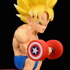Mô Hình DragonBall SonGoku nâng tạ siêu ngầu - cao 17 cm - Figure DragonBall - Có Hộp màu - N1-K22-T4-S1
