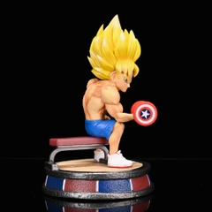 Mô Hình DragonBall SonGoku nâng tạ siêu ngầu - cao 17 cm - Figure DragonBall - Có Hộp màu - N1-K22-T4-S1