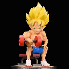 Mô Hình DragonBall SonGoku nâng tạ siêu ngầu - cao 17 cm - Figure DragonBall - Có Hộp màu - N1-K22-T4-S1