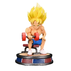 Mô Hình DragonBall SonGoku nâng tạ siêu ngầu - cao 17 cm - Figure DragonBall - Có Hộp màu - N1-K22-T4-S1
