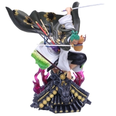 Mô Hình OnePiece Zoro wano trên mái siêu ngầu bản to cao 31cm - nặng 1500gram - Figure OnePiece - Có Hộp Carton - N1-K44-T5-S3
