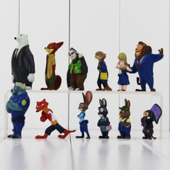 Bộ 12 nhân vật Phi Vụ Động Trời - Zootopia - siêu đẹp - cao 4-8cm tùy từng nhân vật - N3-K47-T2-S2