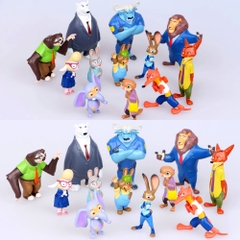 Bộ 12 nhân vật Phi Vụ Động Trời - Zootopia - siêu đẹp - cao 4-8cm tùy từng nhân vật - N3-K47-T2-S2