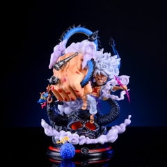 Hàng Loại 1 - Mô Hình OnePiece Luffy nika gear 5 ( tay trắng ) đại chiến kaido cao 22cm nặng 1kg , Figure OnePiece - có vỏ hộp màu - N1-K36-T4-S1