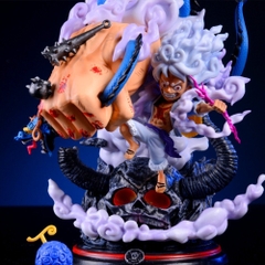 Hàng Loại 1 - Mô Hình OnePiece Luffy nika gear 5 ( tay trắng ) đại chiến kaido cao 22cm nặng 1kg , Figure OnePiece - có vỏ hộp màu - N1-K36-T4-S1