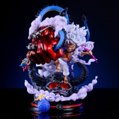 Hàng Loại 1 - Mô Hình OnePiece Luffy nika gear 5 ( tay đỏ ) đại chiến kaido cao 22cm nặng 1kg , Figure OnePiece - có vỏ hộp màu N1-K34-T4-S3