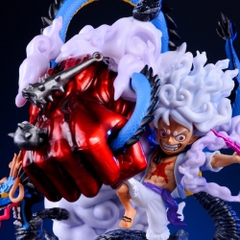 Hàng Loại 1 - Mô Hình OnePiece Luffy nika gear 5 ( tay đỏ ) đại chiến kaido cao 22cm nặng 1kg , Figure OnePiece - có vỏ hộp màu N1-K34-T4-S3