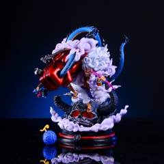 Hàng Loại 1 - Mô Hình OnePiece Luffy nika gear 5 ( tay đỏ ) đại chiến kaido cao 22cm nặng 1kg , Figure OnePiece - có vỏ hộp màu N1-K34-T4-S3