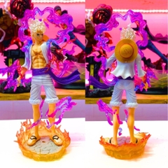 Mô hình OnePiece Luffy Gear 5 Nika trắng bản có vũ khí cầm tay có base đẹp cao 20 cm - OnePiece  - túi opp + có hộp đẹp - N4-K5