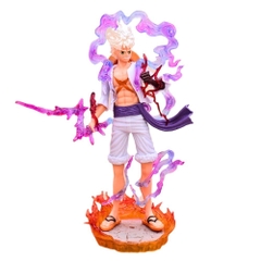 Mô hình OnePiece Luffy Gear 5 Nika trắng bản có vũ khí cầm tay có base đẹp cao 20 cm - OnePiece  - túi opp + có hộp đẹp - N4-K5