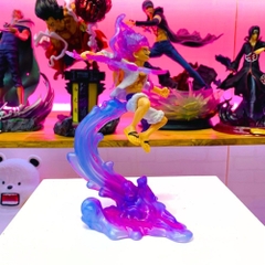 Mô hình đồ chơi - Luffy Gear 5 Nika trắng bản có vũ khí cầm tay trạng thái chiến đấu cao 22 cm - OnePiece  - Có Hộp Đẹp