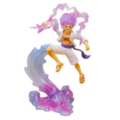 Mô hình đồ chơi - Luffy Gear 5 Nika trắng bản có vũ khí cầm tay trạng thái chiến đấu cao 22 cm - OnePiece  - Có Hộp Đẹp