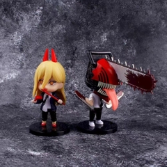 Hàng cao cấp - Mô Hình Chainsaw Man Bộ 5 nhân vật chính - cao 11 - 16cm nặng 400g - Figure Chainsaw Man - No Box - N3-K38-T3-S3