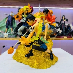 Mô Hình OnePiece Combo 3 anh em Luffy Sabo Ace bản quốc dân - cao 18 cm - nặng 300 gram - OnePiece - Có hộp màu T4-K7-S4