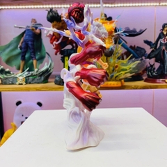 Mô hình đồ chơi - Luffy Gear 5 Nika đỏ bản có vũ khí cầm tay haki 3 đấm siêu đẹp cao 17 cm - OnePiece  - bọc túi OPP - có hộp màu - N4-K5