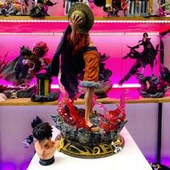 Hàng loại 1 - Mô Hình OnePiece Luffy nika gear 2 dáng đứng siêu ngầu 2 đầu thay thế có led usb ( ko có dây sạc ) cao 40cm nặng 2500g , Figure OnePiece - có vỏ hộp màu - N3-T5