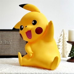Hàng Loại 1 - Mô Hình đồ chơi -  Pikachu khổng lồ siêu cute - đi kèm 2 tai thay thế - cao 33cm nặng 1.6kg - Pokemon - Bộ Pokemon - Có Vỏ Hộp màu - N1-K37-T4-S6
