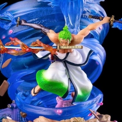 Mô Hình OnePiece Zoro wano hiệu ứng lốc xoáy siêu đẹp - Bản cao cấp -  cao 28cm - nặng 2800gram - Figure OnePiece - Có Hộp Carton