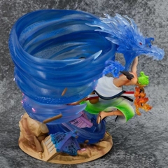Mô Hình OnePiece Zoro wano hiệu ứng lốc xoáy siêu đẹp - Bản cao cấp -  cao 28cm - nặng 2800gram - Figure OnePiece - Có Hộp Carton