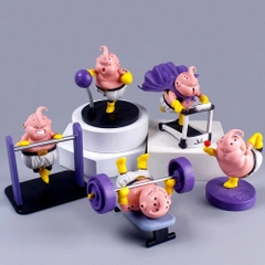 Mô Hình DragonBall MaBu cử tạ siêu dễ thương cao 7cm - Figure DragonBall - No Box