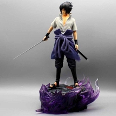 Mô hình Naruto Sasuke siêu ngầu có led ở base cao 39cm nặng 2100 gram -  Figure Naruto - Có hộp màu to đẹp