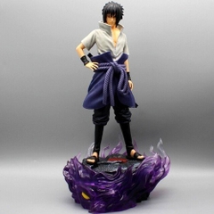 Mô hình Naruto Sasuke siêu ngầu có led ở base cao 39cm nặng 2100 gram -  Figure Naruto - Có hộp màu to đẹp