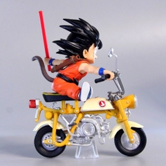 Mô Hình DragonBall Songoku lái xe máy cao 14cm rộng 13cm nặng 250g , Figure DragonBall - Có Hộp màu