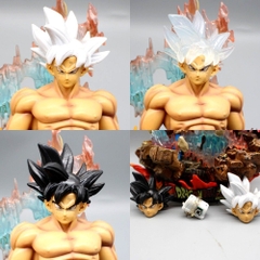 Hàng Cao Cấp -  Mô Hình DragonBall Songoku vô cực + 3 đầu thay thế - cao 33cm nặng 2000g , Figure DragonBall - Có Hộp màu N2