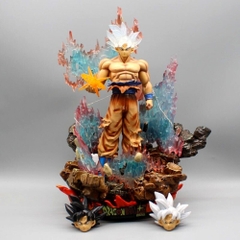Hàng Cao Cấp -  Mô Hình DragonBall Songoku vô cực + 3 đầu thay thế - cao 33cm nặng 2000g , Figure DragonBall - Có Hộp màu N2