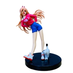 Mô Hình Chainsaw Man Power + mèo đi kèm siêu đẹp - cao 18cm nặng 120g - Figure Chainsaw Man - Có hộp màu - N1-K45-T1-S2