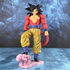 Mô hình DragonBall SonGoku SSJ4 đứng trên đá  Cao 25cm - Nặng 700 Gram - Dragon Ball - Có Hộp màu - N1-K21-T2-S1