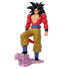 Mô hình DragonBall SonGoku SSJ4 đứng trên đá  Cao 25cm - Nặng 700 Gram - Dragon Ball - Có Hộp màu - N1-K21-T2-S1