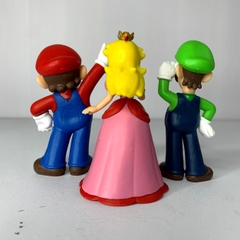 Mô Hình Nấm Lùn Mario - Tổng hợp nhân vật trong Mario - công chúa Peachette + phản diện Bowser + Yoshi + Mario . Cao 10 - 11cm - nặng 350gram - Nobox - N3-K38-T3-S1