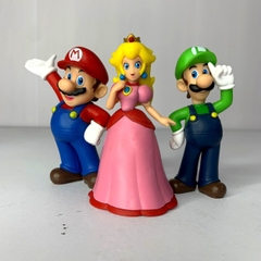 Mô Hình Nấm Lùn Mario - Tổng hợp nhân vật trong Mario - công chúa Peachette + phản diện Bowser + Yoshi + Mario . Cao 10 - 11cm - nặng 350gram - Nobox - N3-K38-T3-S1