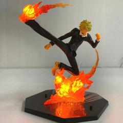 Mô hình OnePiece Sanji đế không có chữ có led USB  Cao 16cm - Bộ Fzero - One Piece - No Box - N5