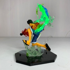 Mô hình Luffy gear 2 haki hàng thường đế không chữ có led USB - Bộ Fzero  - ONE PIECE - No Box