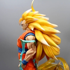 Mô hình DragonBall SonGoku SSJ3 base siêu chất 2 đầu thay thế - hàng cao cấp - Cao 40cm - Nặng 3900 Gram - Dragon Ball - Có Hộp màu - N3-T5