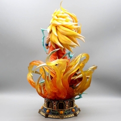 Mô hình DragonBall SonGoku SSJ3 base siêu chất 2 đầu thay thế - hàng cao cấp - Cao 40cm - Nặng 3900 Gram - Dragon Ball - Có Hộp màu - N3-T5