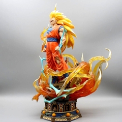 Mô hình DragonBall SonGoku SSJ3 base siêu chất 2 đầu thay thế - hàng cao cấp - Cao 40cm - Nặng 3900 Gram - Dragon Ball - Có Hộp màu - N3-T5