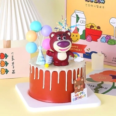 Mô Hình Toy Story Gấu Dâu Lotso dáng đứng siêu dễ thương Cao 9cm - nặng 100gram + NO BOX n3-k31-t4-s3