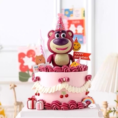 Mô Hình Toy Story Gấu Dâu Lotso dáng đứng siêu dễ thương Cao 9cm - nặng 100gram + NO BOX n3-k31-t4-s3