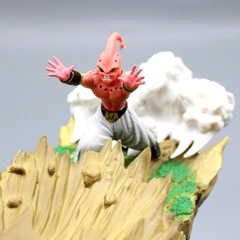 Mô Hình DragonBall Goku Đại chiến  Majin buu + có led ở cầu - Cao 21cm - rộng 26cm , nặng 700gram - Figure DragonBall - Có Hộp màu N1-K28-T5-S1