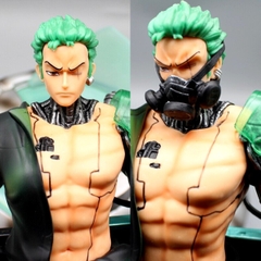 Mô Hình OnePiece Zoro máy móc - Cao 43 - rộng 28 - nặng 2kg8 + Có 1 bán thân + Có LED - Figure OnePiece - Có Hộp