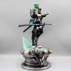 Mô Hình OnePiece Zoro máy móc - Cao 43 - rộng 28 - nặng 2kg8 + Có 1 bán thân + Có LED - Figure OnePiece - Có Hộp