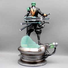 Mô Hình OnePiece Zoro máy móc - Cao 43 - rộng 28 - nặng 2kg8 + Có 1 bán thân + Có LED - Figure OnePiece - Có Hộp